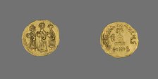 Solidus (Coin) of Heraclius, 638-641. Creator: Unknown.