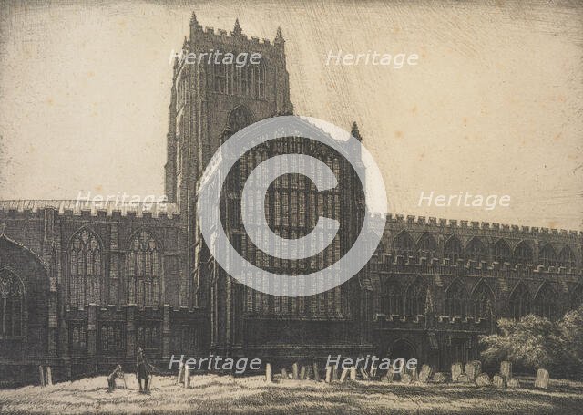 St. Mary's, Nottingham, 1928. Creator: Frederick Landseer Maur Griggs.