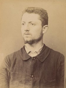 Henry. émile. (auteur de l'attentat de l'Hotel St-Lazare) , 1890-94. Creator: Alphonse Bertillon.