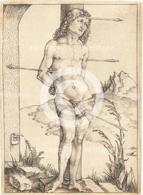 Saint Sebastian Bound to the Column, probably 1498/1499. Creator: Albrecht Durer.