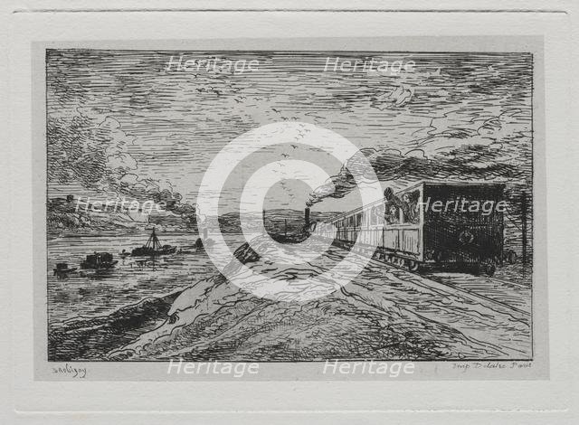 The Boat Trip: The Departure (The Return), 1861. Creator: Charles François Daubigny (French, 1817-1878).