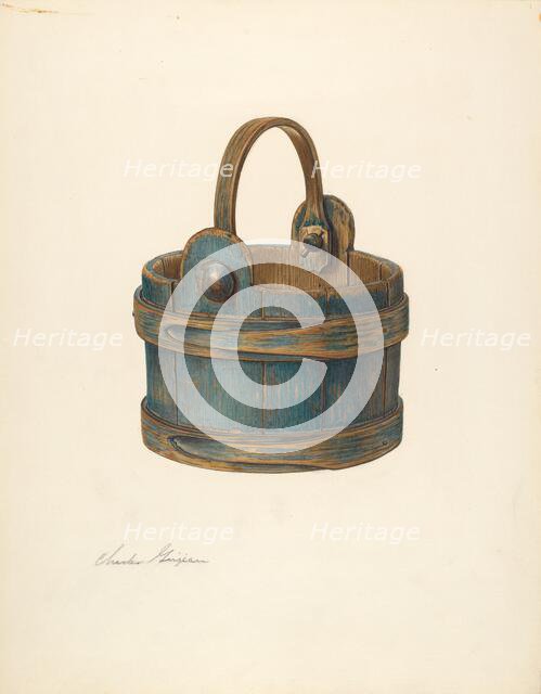 Wooden Bucket, c. 1939. Creator: Charles Garjian.