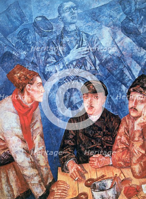 'After the Battle', 1923. Artist: Kuz'ma Petrov-Vodkin