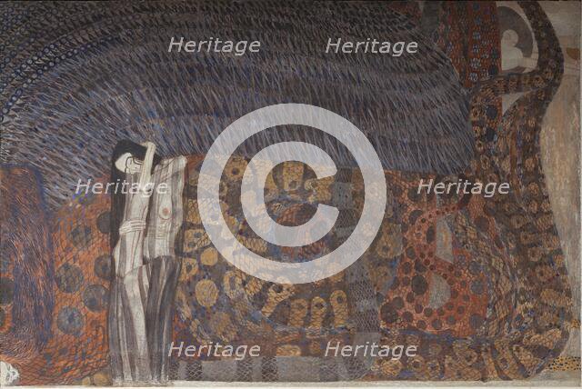 The Beethoven Frieze: "The Hostile Powers", Panel 6, 1901. Creator: Klimt, Gustav (1862-1918).