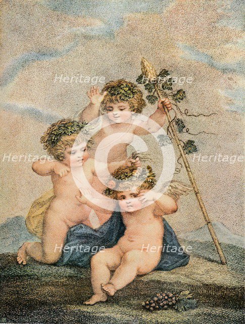 'Cupids', c18th century. Artist: Francesco Bartolozzi.