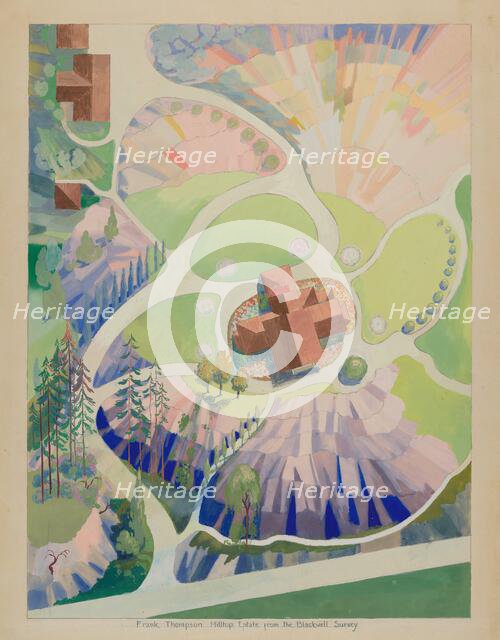 Frank Thompson Hilltop Estate, c. 1936. Creators: Gilbert Sackerman, George Stonehill.