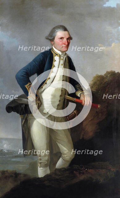 Portrait of Captain James Cook,  c1780. Creator: John Webber.