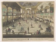 View of a tournament school, 1700-1799. Creator: Unknown.