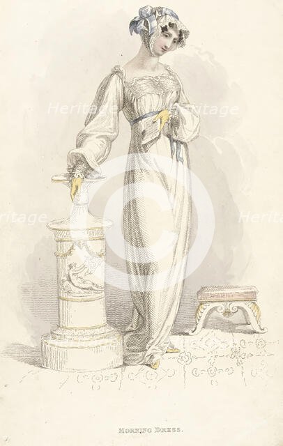 Fashion Plate (Morning Dress), 1812. Creator: Rudolph Ackermann.