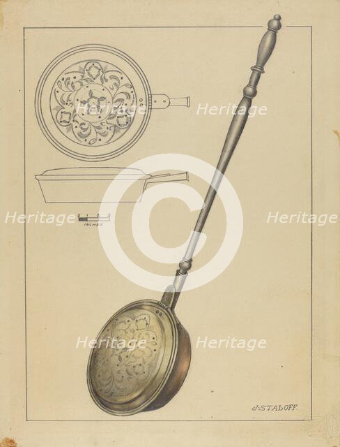 Warming Pan, c. 1939. Creator: Jack Staloff.