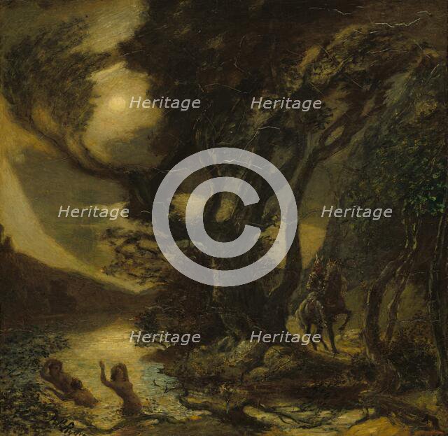 Siegfried and the Rhine Maidens, 1888/1891. Creator: Albert Pinkham Ryder.