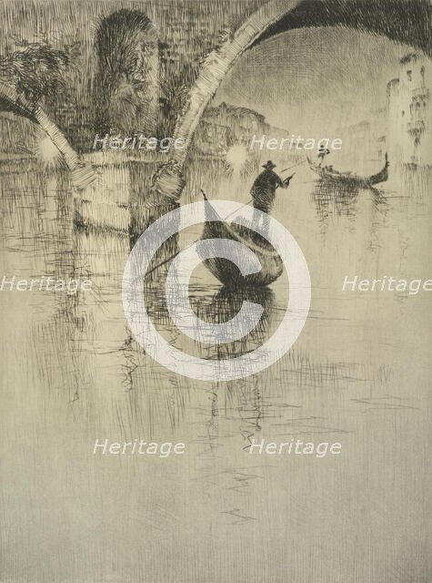 The gondolier, c.1928. Creator: Sydney Mackenzie Litten.