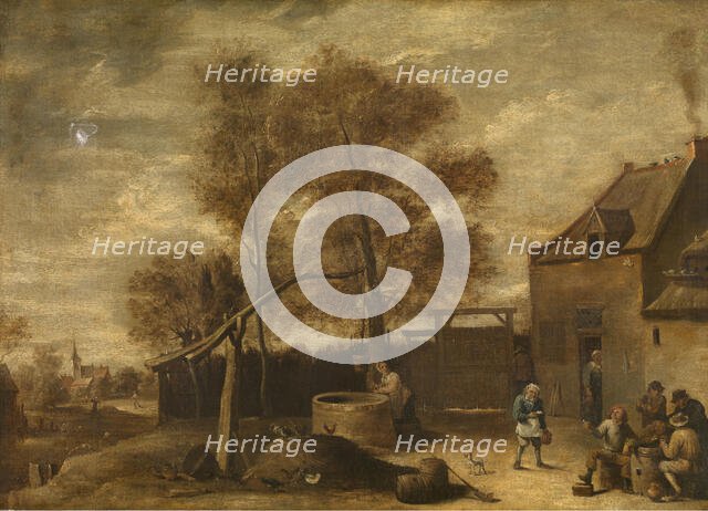 In the Farmyard, c1640-1690. Creator: David Teniers II.