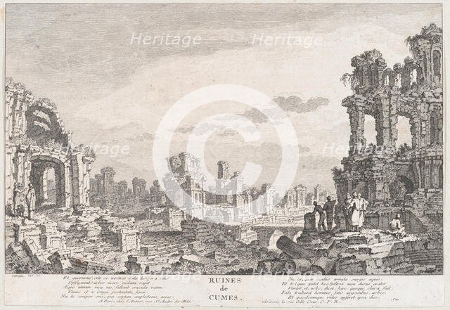 Ruines de Cumes, 18th century. Creator: Quentin Pierre Chedel.