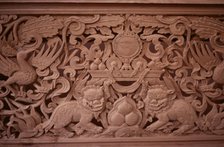 Tibetan refugee wood carving project, Dharamsala, India, 1988. Creator: Amanda Waite.