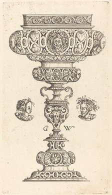 Chalice with Head of a Warrior, published 1579. Creator: Georg Wechter I.
