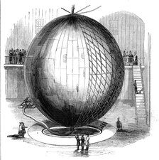 Immense Copper Balloon at Paris, 1844. Creator: Unknown.