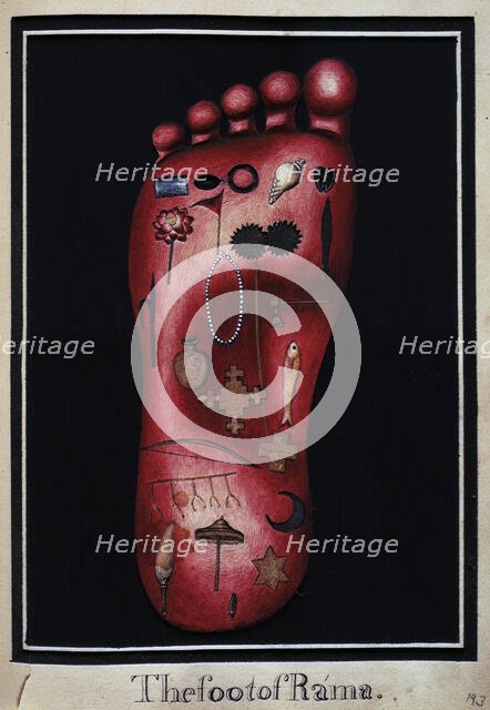 The foot of Rama, c1803-c1804. Creator: Unknown.