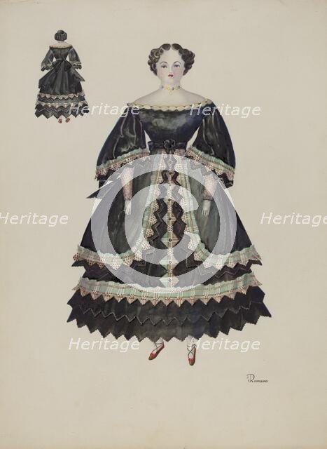 Doll - "Minerva Pratt", c. 1937. Creator: Josephine C. Romano.