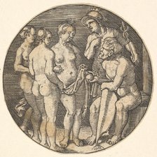 Judgment of Paris (copy), 16th century. Creators: Barthel Beham, Jacob Binck.