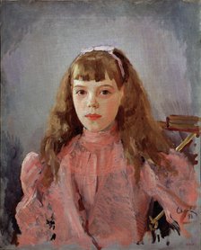 Portrait of Grand Duchess Olga Alexandrovna of Russia (1882–1960), 1893. Artist: Serov, Valentin Alexandrovich (1865-1911)