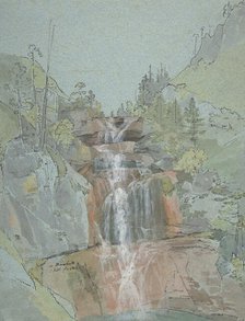 Landscape with a Waterfall, 1816. Creator: Johann Christoph Rist.