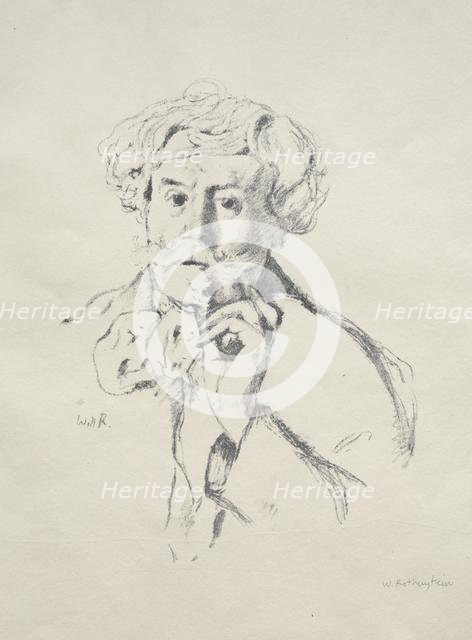 Edmond de Goncourt, 1897. Creator: William Rothenstein (British, 1872-1945).