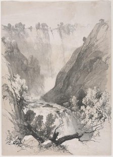 Sketches at Home and Abroad: Falls of Terni, 1830. Creator: James Duffield Harding (British, 1798-1863); Charles Tilt, Fleet Street, London.