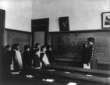 Carlisle Indian School, Carlisle, Pa. Classroom scene, 1901. Creator: Frances Benjamin Johnston.