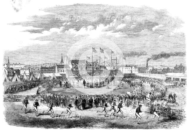 Volunteer games at Liverpool, 1862. Creator: Unknown.