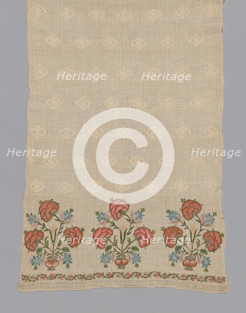 Towel, Turkey, 1750-1850. Creator: Unknown.