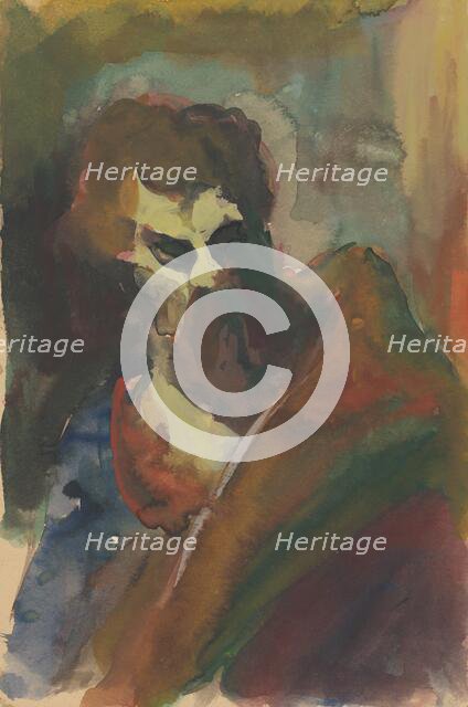 Man's head , 1940/1944. Creator: Ján Novák.