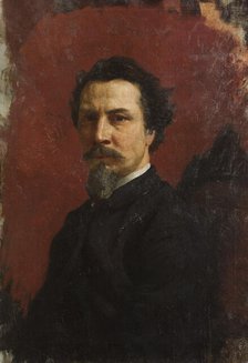 Self-Portrait, after 1876. Creator: Henryk Siemiradzki.
