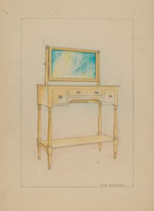 Washstand, c. 1936. Creator: Walter W. Jennings.