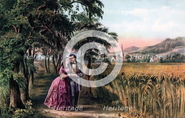 'The Season of Love, Youth', 1868.Artist: Currier and Ives