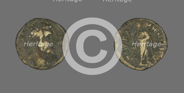 Coin Portraying Emperor Septimius Severus, 159-138 BCE. Creator: Unknown.