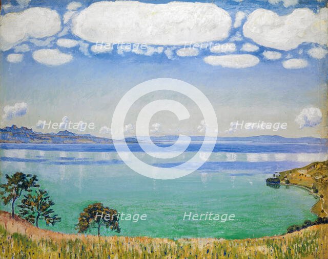 Lake Geneva, Seen from Chexbres, 1905. Creator: Hodler, Ferdinand (1853-1918).