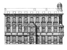 Elevation of the Institute of Chartered Accountants, 1895. Artist: Unknown