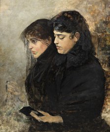 Portrait of the Artist's Wife and Sister-in-Law, late 19th century. Creator: Hugo Birger.