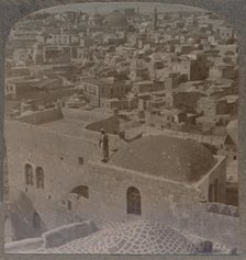 'Moslem quarter of Jerusalem, from the English School', c1900. Artist: Unknown.