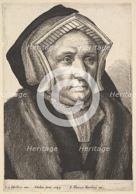 Lady Mary Butts, 1649. Creator: Wenceslaus Hollar.