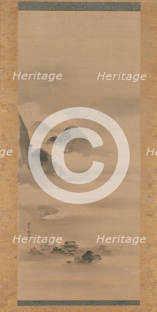 Landscape in Moonlight, after 1662. Creator: Kanô Tan'yû.