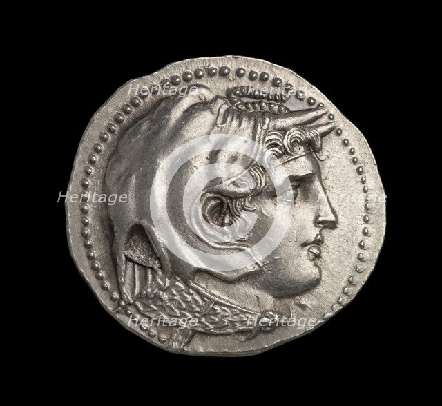 Ancient Greek (Ptolemaic) silver coin, 295 BC. Artist: Unknown.