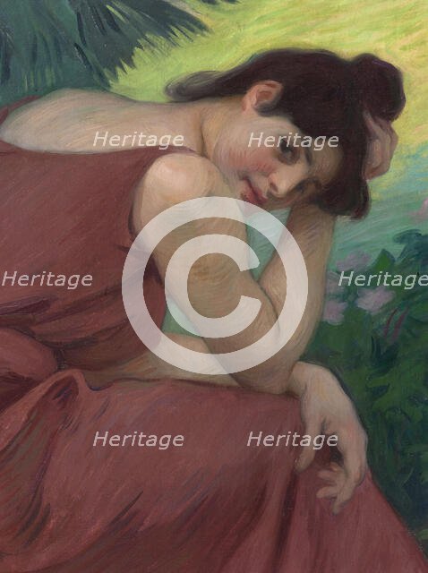 Stay of peace and joy: meditation, 1899. Creator: Victor Emile Prouve.