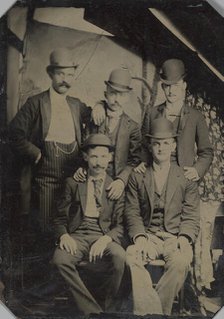 Five Members of the Wild Bunch?, ca. 1892. Creator: Unknown.