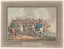 Betting [The Betting Post], January 1, 1799., January 1, 1799. Creator: Thomas Rowlandson.