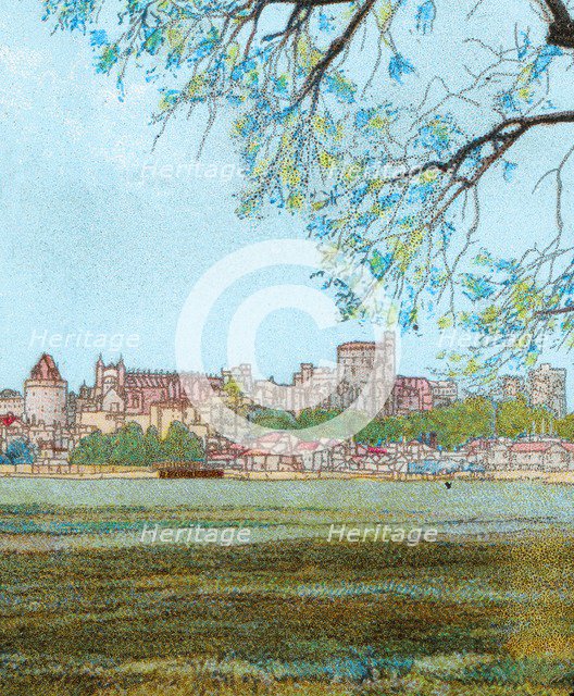'Windsor Castle from the Thames', c1902. Artist: Unknown.