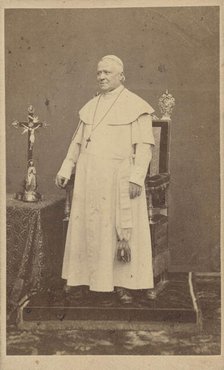 Pope Pius IX (1792-1878), c1865. Creator: Photo studio Fratelli D'Alessandri, Roma  .