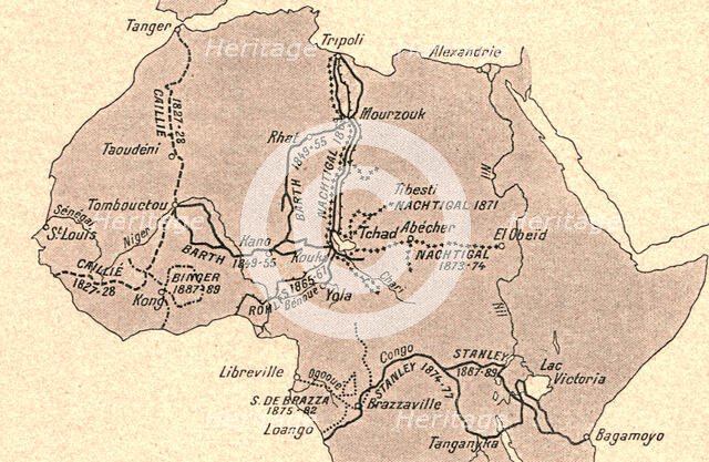 ''Grands itineraires africains; L'Ouest Africain', 1914. Creator: Unknown.