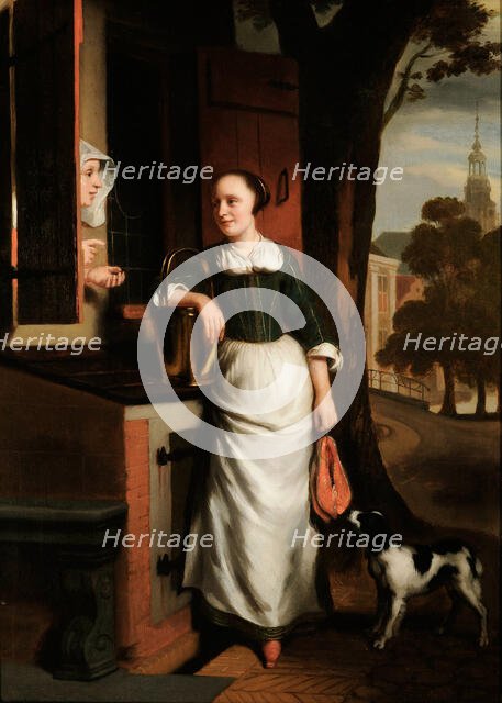 The Maid, 1655. Creator: Maes, Nicolaes (1634-1693).